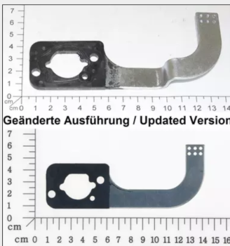 Vergaser-Zwischenstück für EINHELL GC-PM 46, GC-PM 46/2 S HW, GC-PM 51/2 S HW-E,  HBM-E 46 R HW E u.a.