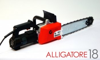 Elektrische Kettensäge für Ziegel und Leichtbaustoffe Alligatore 18