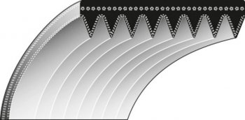 Keilriemen, Zahnriemen Typ 6-3-rillig 1/2"x34 3/4" / 12,7x883mm für HILTI DSH700, DSH900